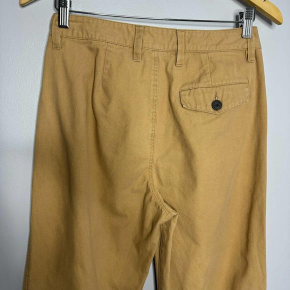MARA HOFFMAN Monte Plated Front Pants Khaki High Rise - Picture 6 of 9